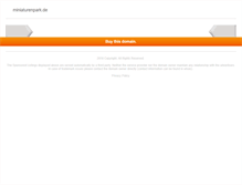 Tablet Screenshot of miniaturenpark.de